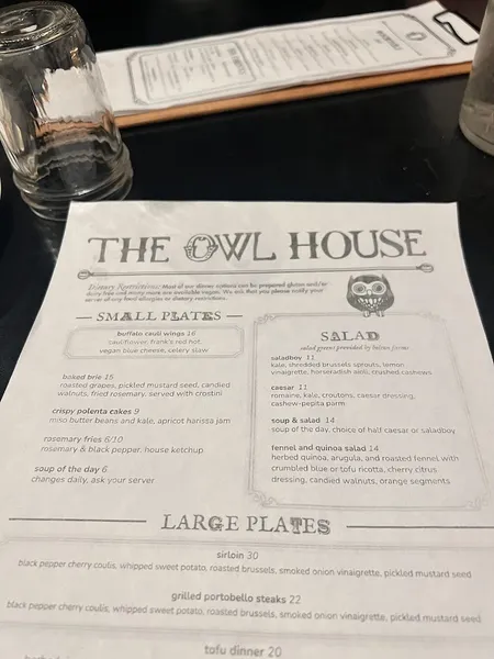 Menu The Owl House