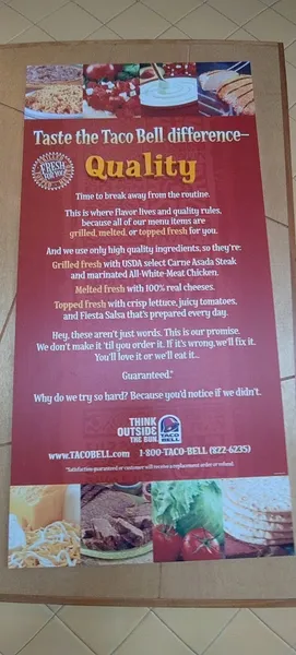 Menu Taco Bell