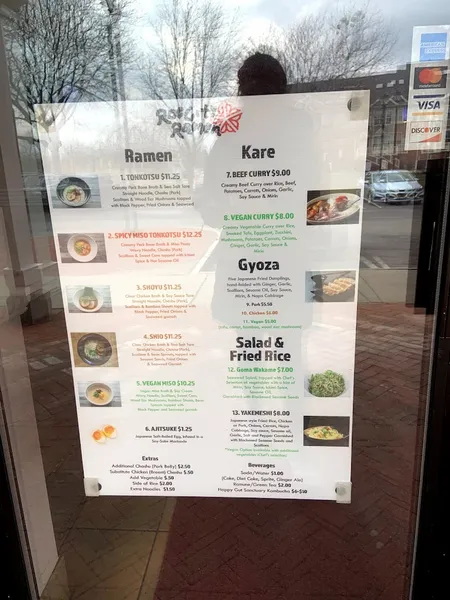 Menu Roc City Ramen