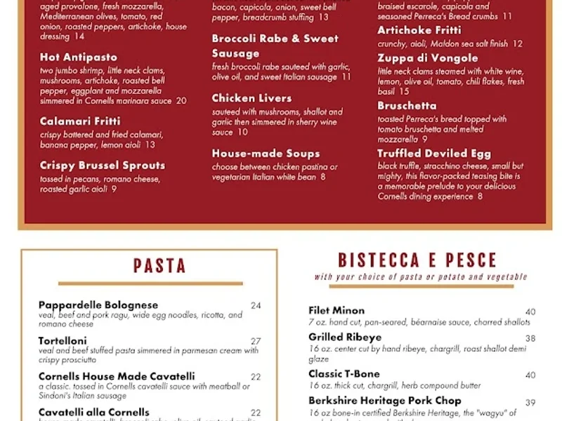 Cornells in Little Italy Reviews Menu New York City Cornells in Little Italy Reviews Menu New York City