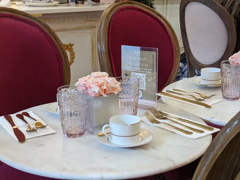 Dining ambiance of restaurant High Tea & Lunch at The PARISIAN TEA ROOM NYC 1