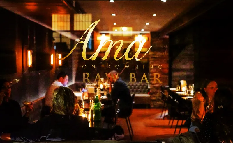 Dining ambiance of restaurant Ama Raw Bar West Village 3