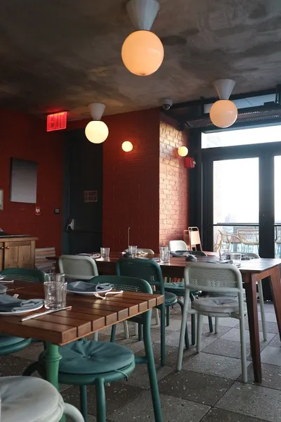 Dining ambiance of restaurant Laser Wolf Brooklyn 4