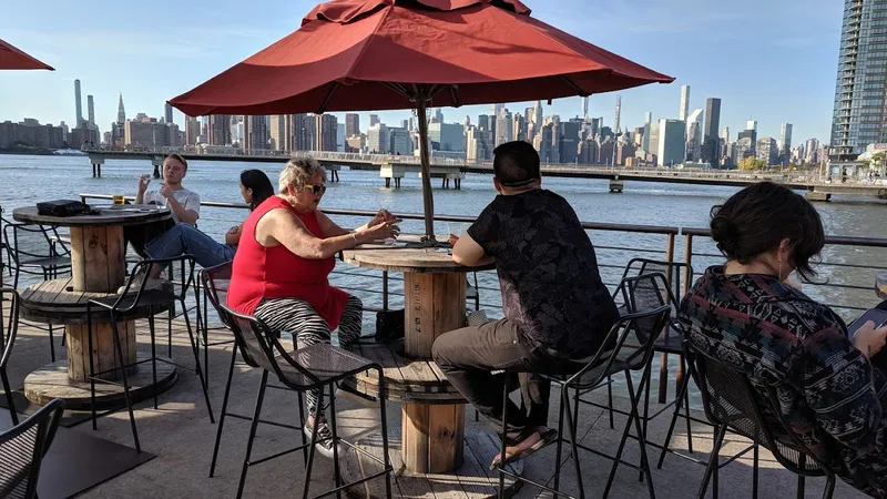 Dining ambiance of restaurant The Brooklyn Barge 1