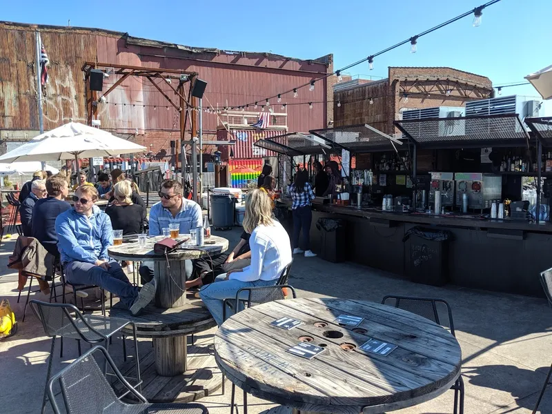 Dining ambiance of restaurant The Brooklyn Barge 2