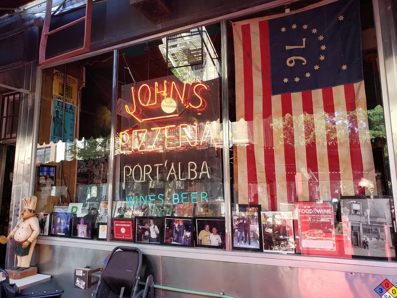 Dining ambiance of restaurant John's of Bleecker Street 1