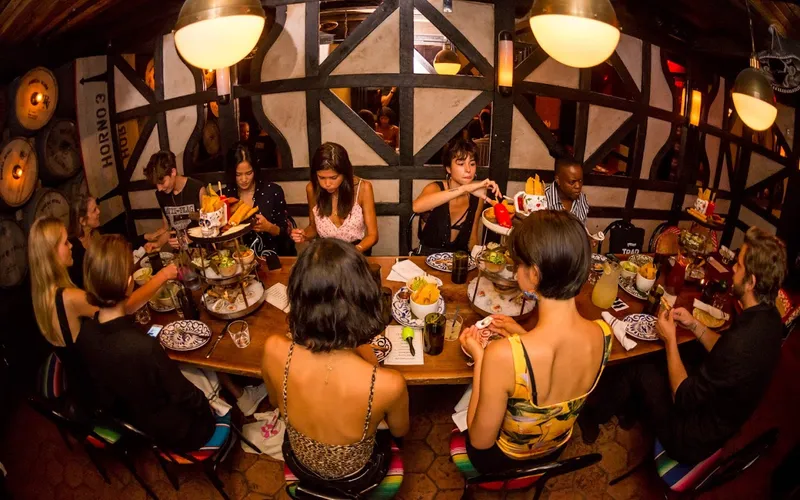 Dining ambiance of restaurant Bodega Negra 2