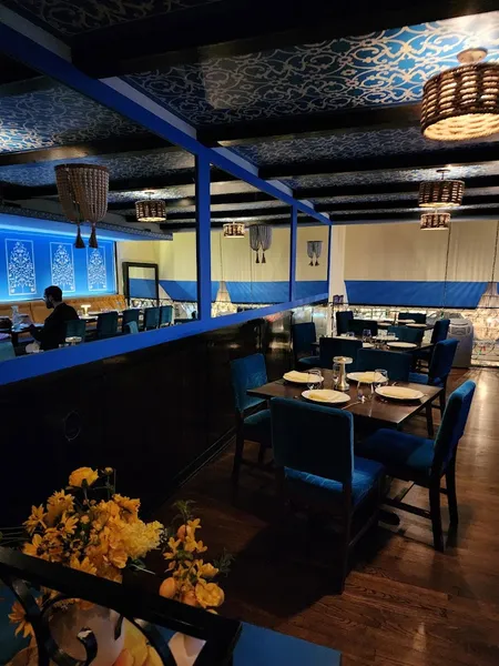 Dining ambiance of restaurant Baazi Nyc 1