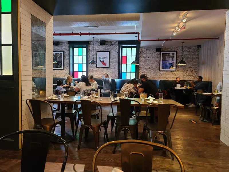 Dining ambiance of restaurant Row House 4