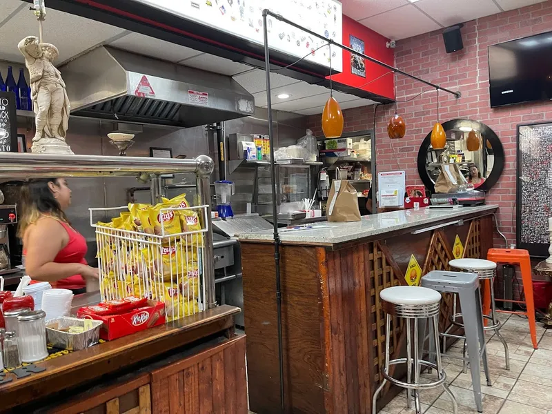 Dining ambiance of restaurant Bushwick Burger Co. 1