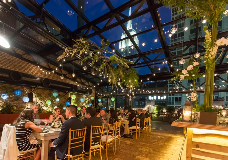 Dining ambiance of restaurant Refinery Rooftop 1