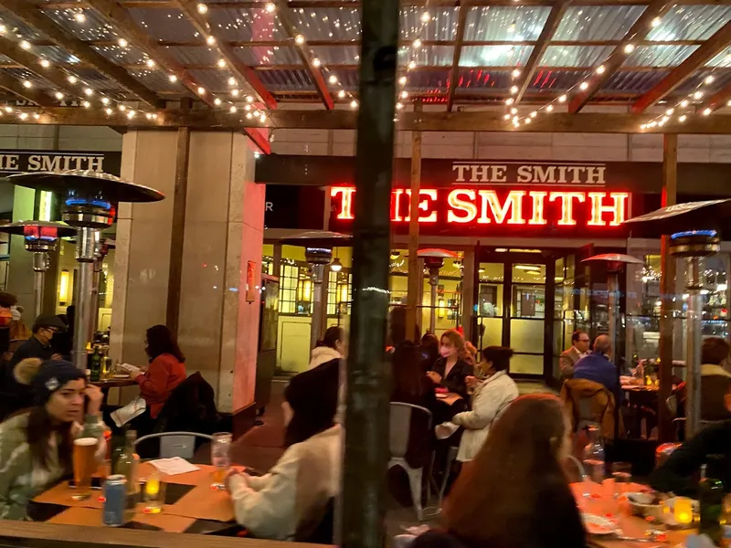 Dining ambiance of restaurant The Smith 1