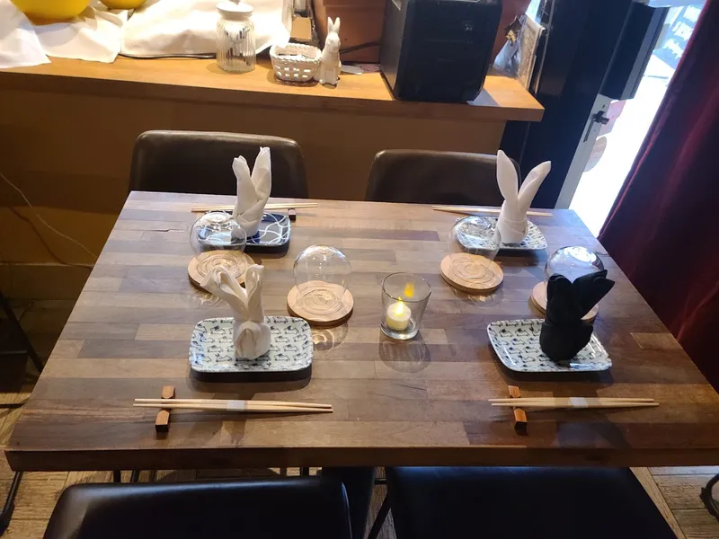 Dining ambiance of restaurant Rabbit House Omakase & Sake Bar 1