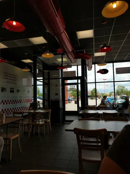 Dining ambiance of restaurant Five Guys 1