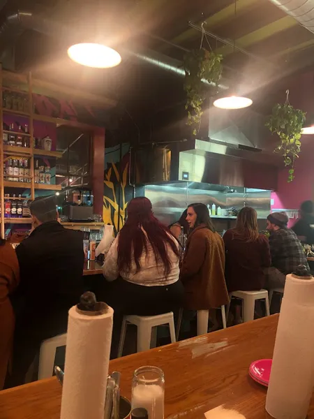 Dining ambiance of restaurant Hombre y Lobo | Tacos + Tequila 2