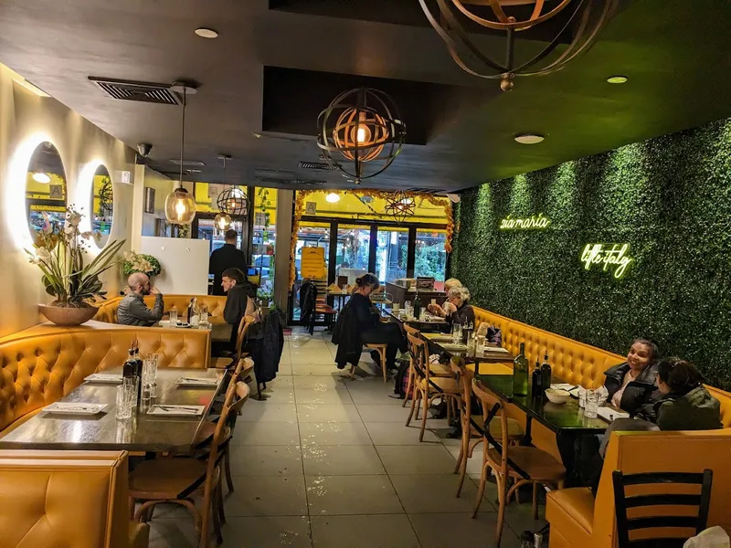 Dining ambiance of restaurant Zia Maria Little Italy 1