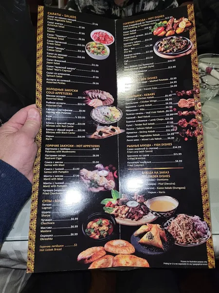 Menu Toshkent Restaurant