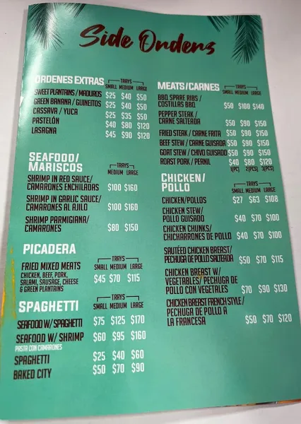 Menu Carrizal