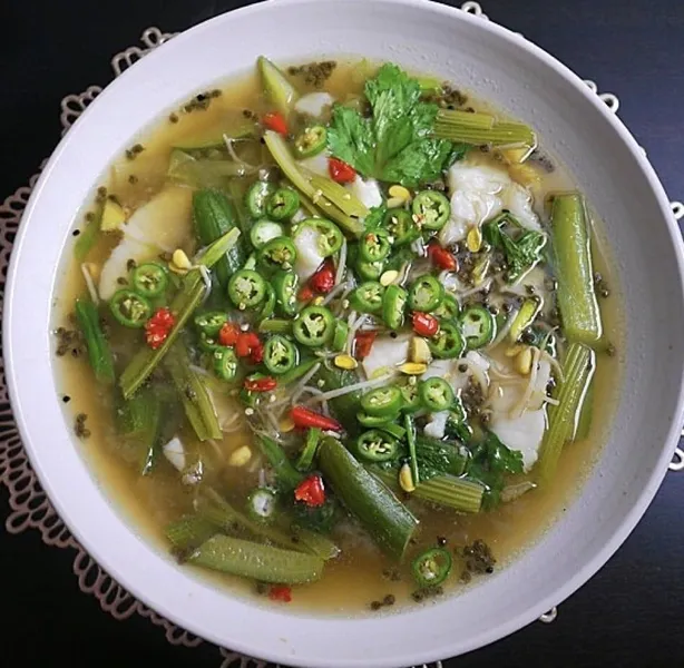 Sliced Fish with Green Pepper in Spicy Sauce Hwa Yuan Szechuan