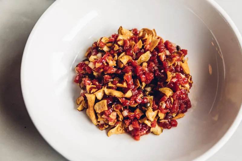 Beef Tartare with Sunchoke Estela