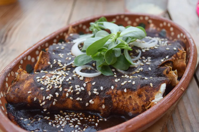 Enchiladas de Mole Pulqueria Restaurant & Agave Bar