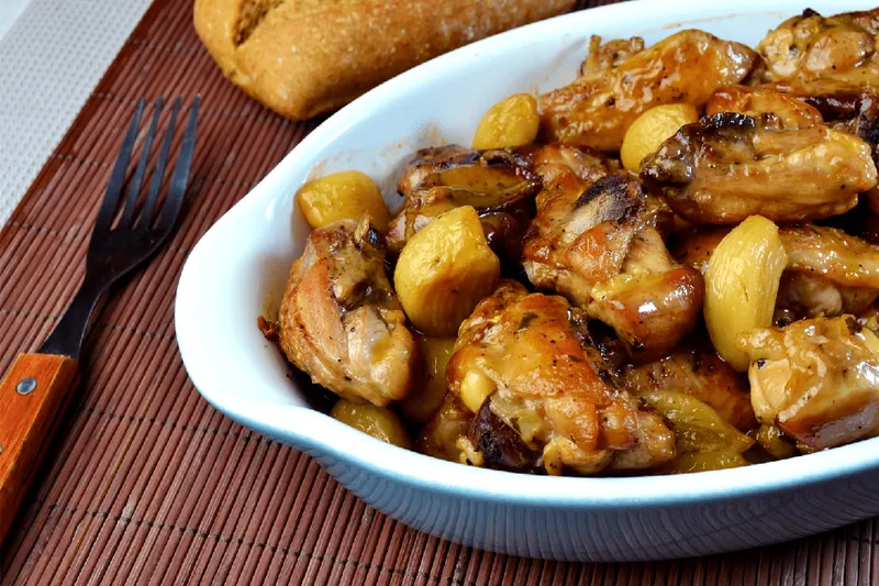 Pollo al Ajillo La Nueva Espana