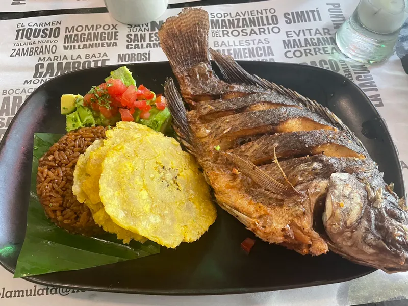 Pescado Frito Palenque Colombian food