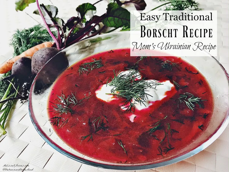 Ukrainian borscht Baba's Pierogies