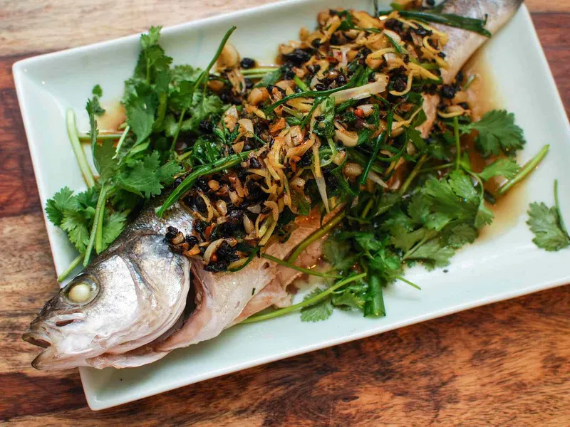 Steamed Whole Fish with Ginger Soy Sauce Hunan Delight Matsuya