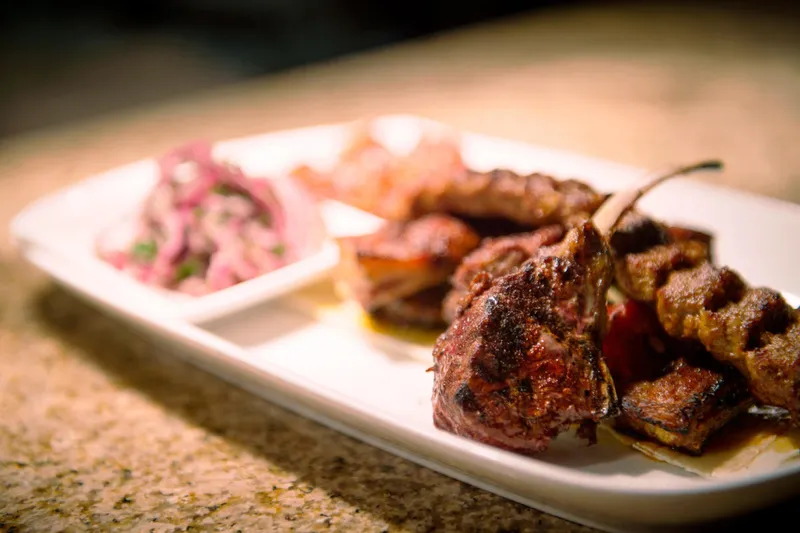 Grilled Lamb Chops Pera Mediterranean Brasserie