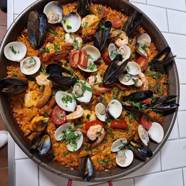 Seafood Paella Pera Mediterranean Brasserie