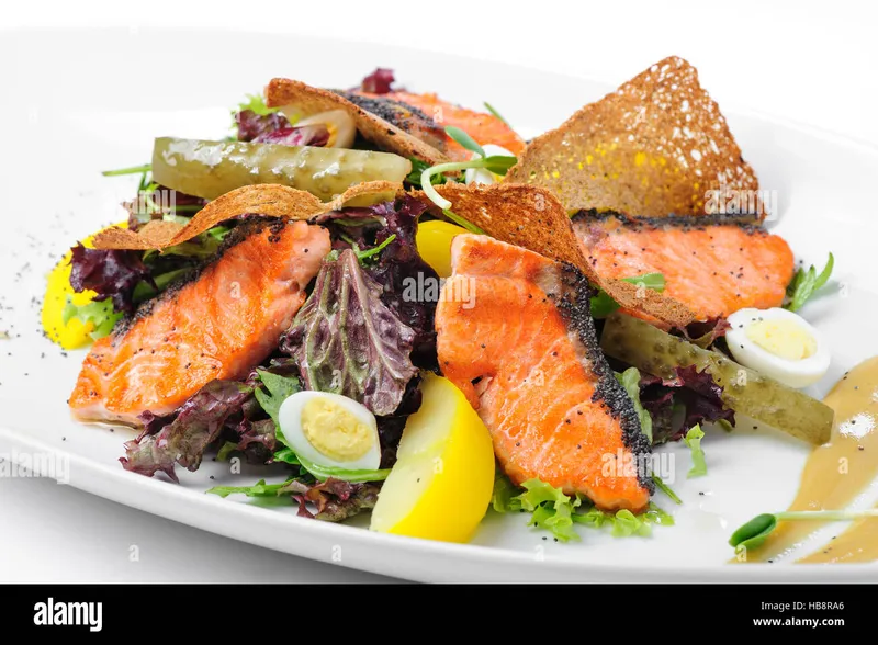 Grilled Salmon Polka Dot