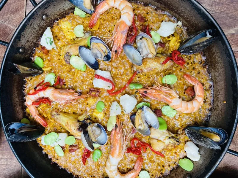 Seafood Paella Socarrat Paella Bar - Chelsea