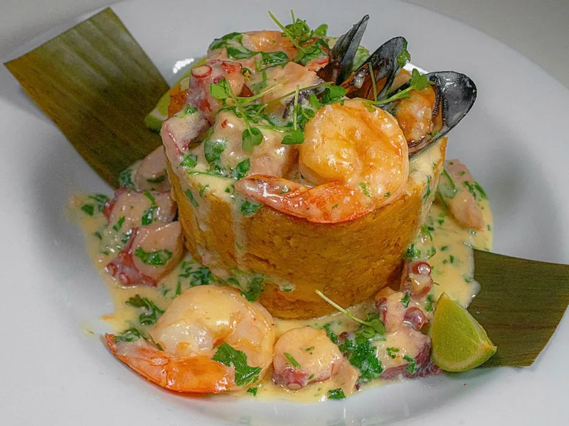 Mofongo with Shrimp Puerto Rico