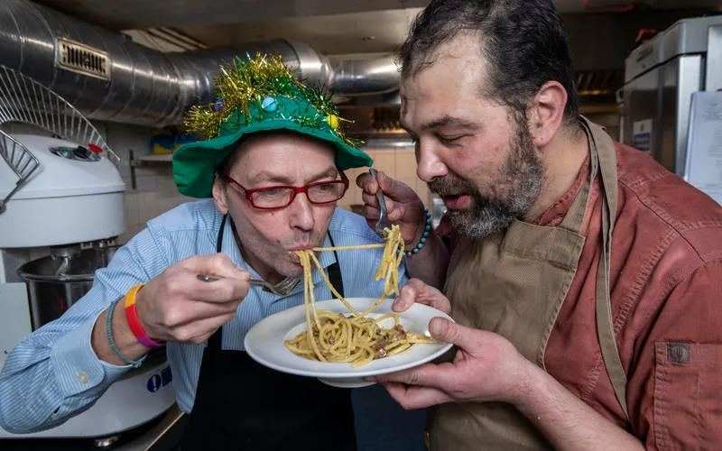 Spaghetti Carbonara Triangolo Restaurant is moving to Garden City