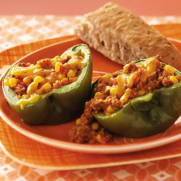 Quinoa Stuffed Bell Peppers GREEN BLEND