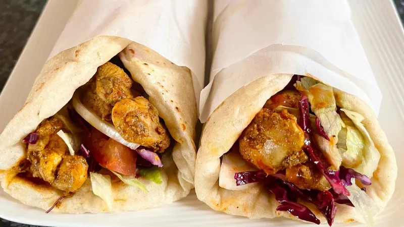 Chicken Shawarma Wrap Hazar Turkish Kebab