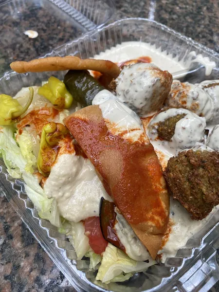 Sam's Falafel Plate Sam's Falafel Stand