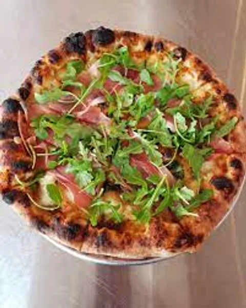 Prosciutto and Arugula Pizza Brick Oven Bistro