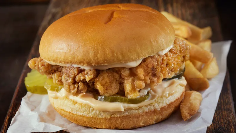 Crispy Chicken Sandwich 99 Fast Food Restaurant