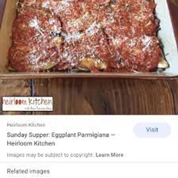 Eggplant Parmesan La Nova