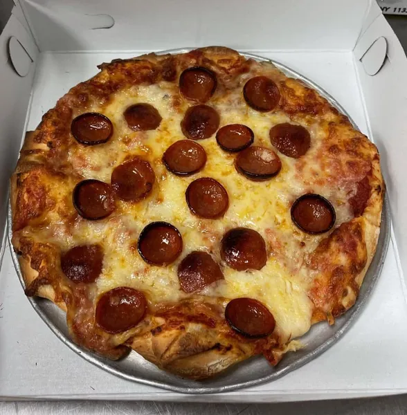 Pepperoni Pizza JJs Casa Di Pizza