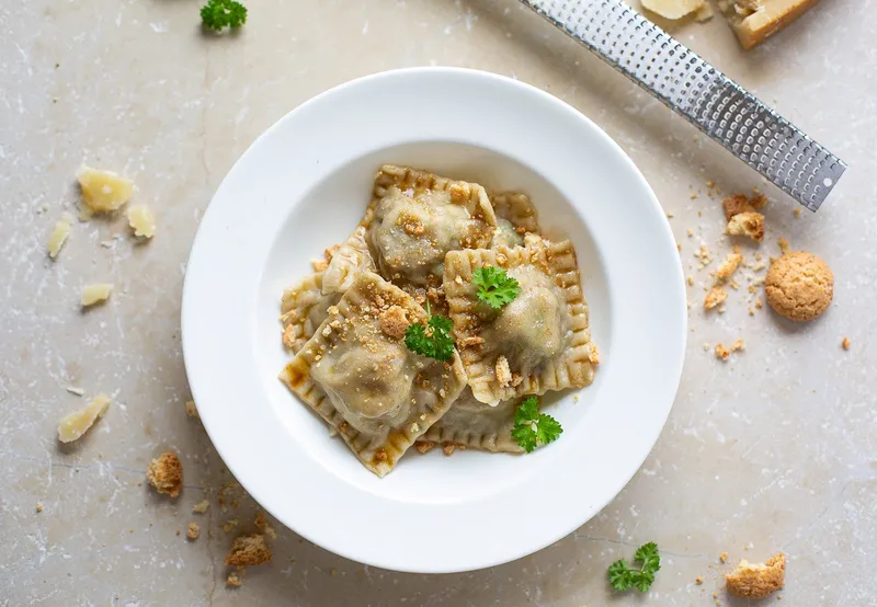 Braised Short Rib Ravioli 2 Forks Up