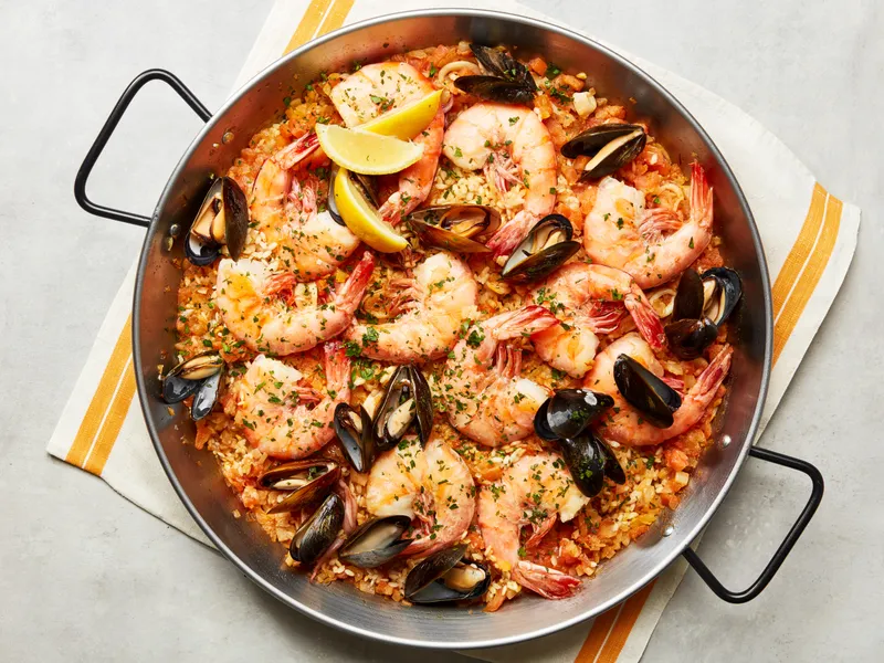 Seafood Paella Venus Greek & Mediterránean