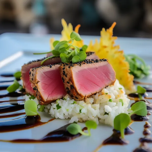 Seared Ahi Tuna Lovebirds Restaurant