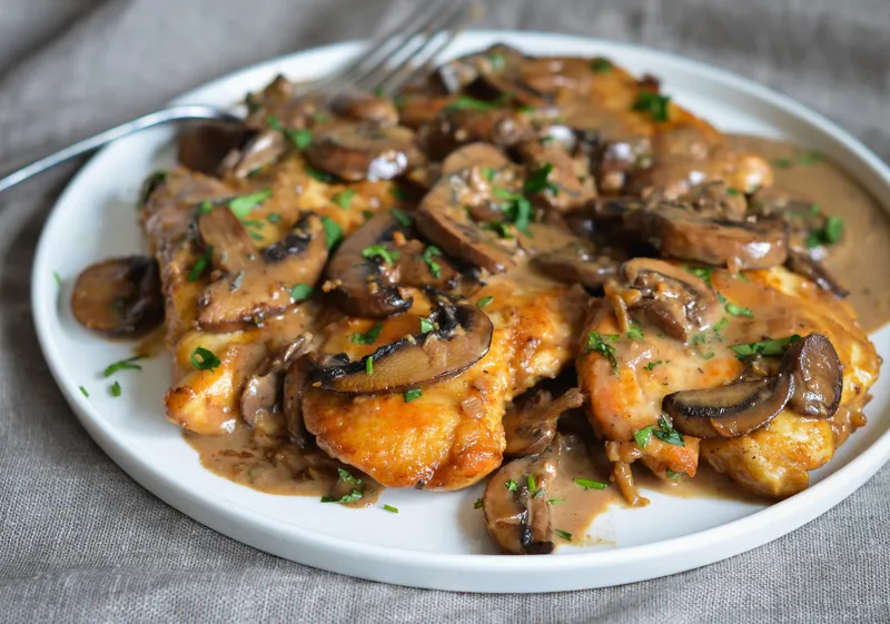 Chicken Marsala Rizotto Italian Eatery & Sweetery