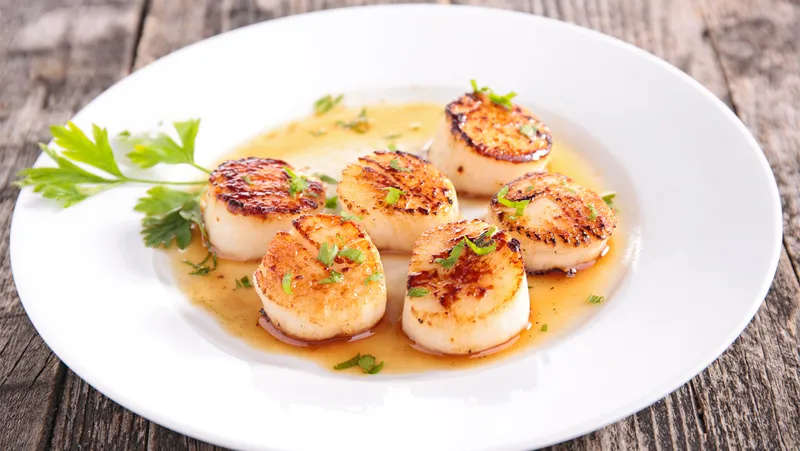 Pan Seared Scallops Saint George Bistro