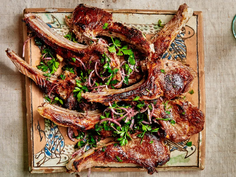 Grilled Lamb Chops El Toum