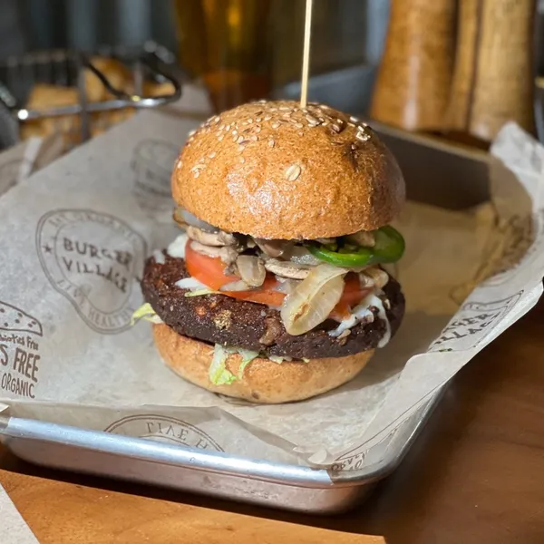 Veggie Burger Underhill Cafe Brooklyn