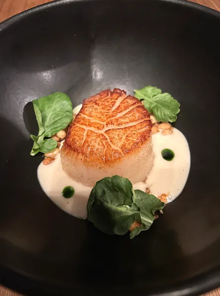 Seared Scallops Black Iris